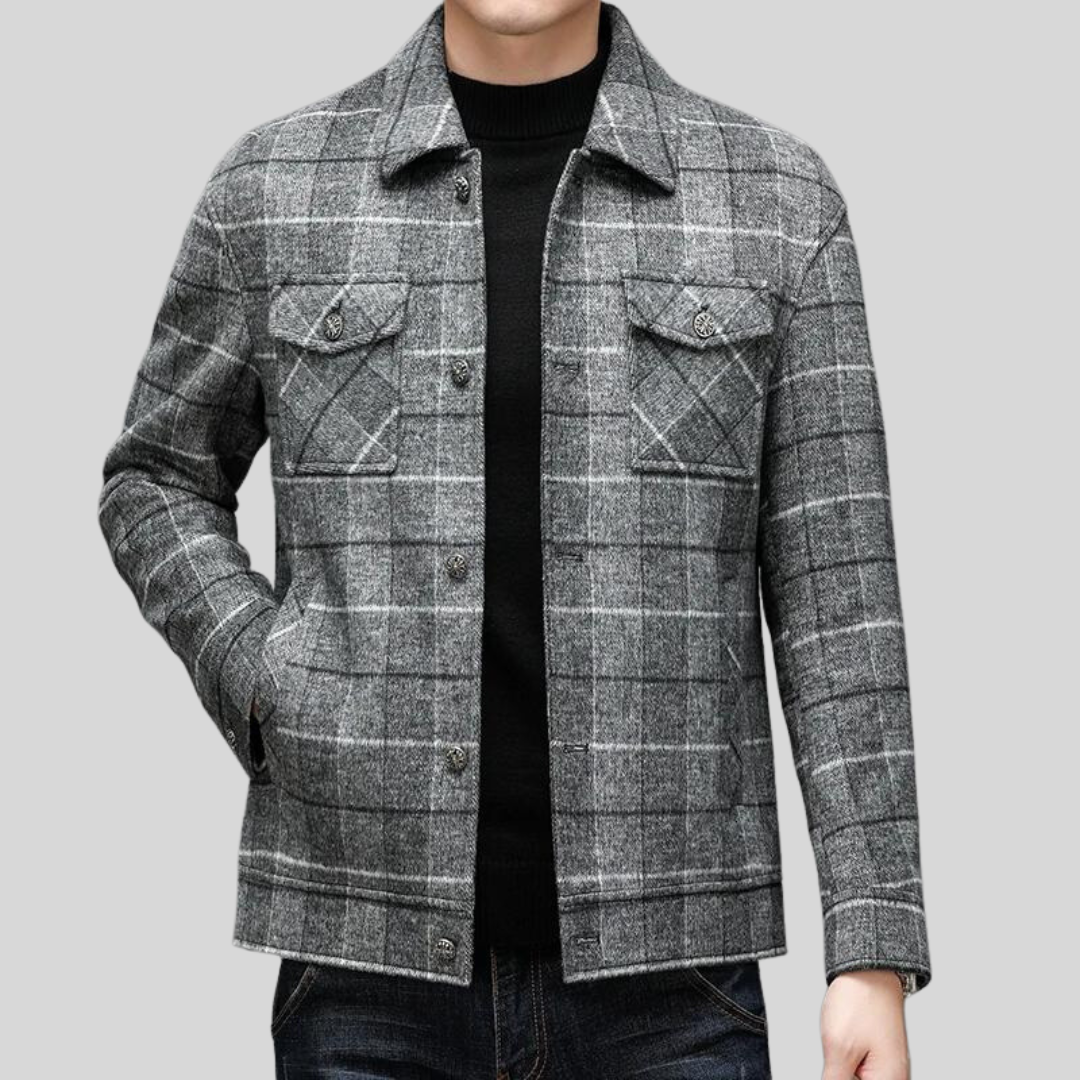 Enzo Plaid Coat