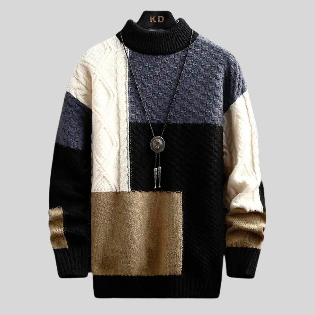 Grayson Patchwork Sweater