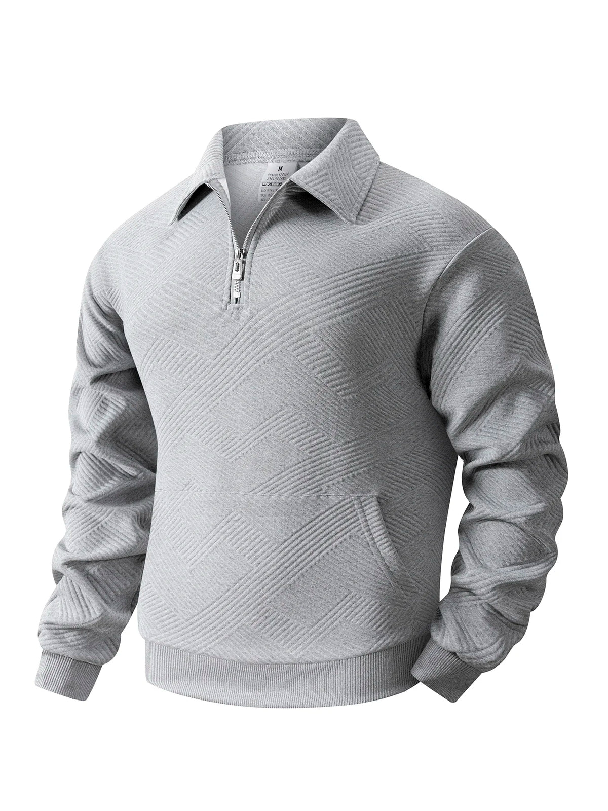Chevron Knit Quarter-Zip