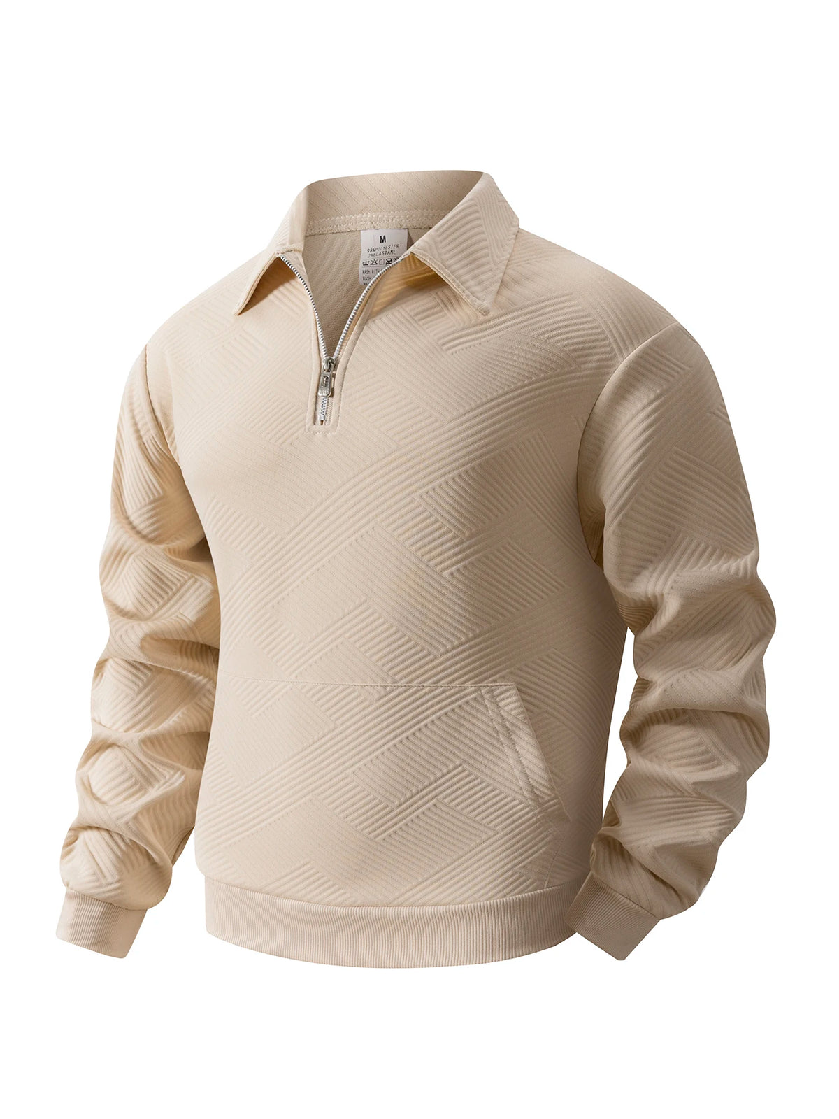 Chevron Knit Quarter-Zip