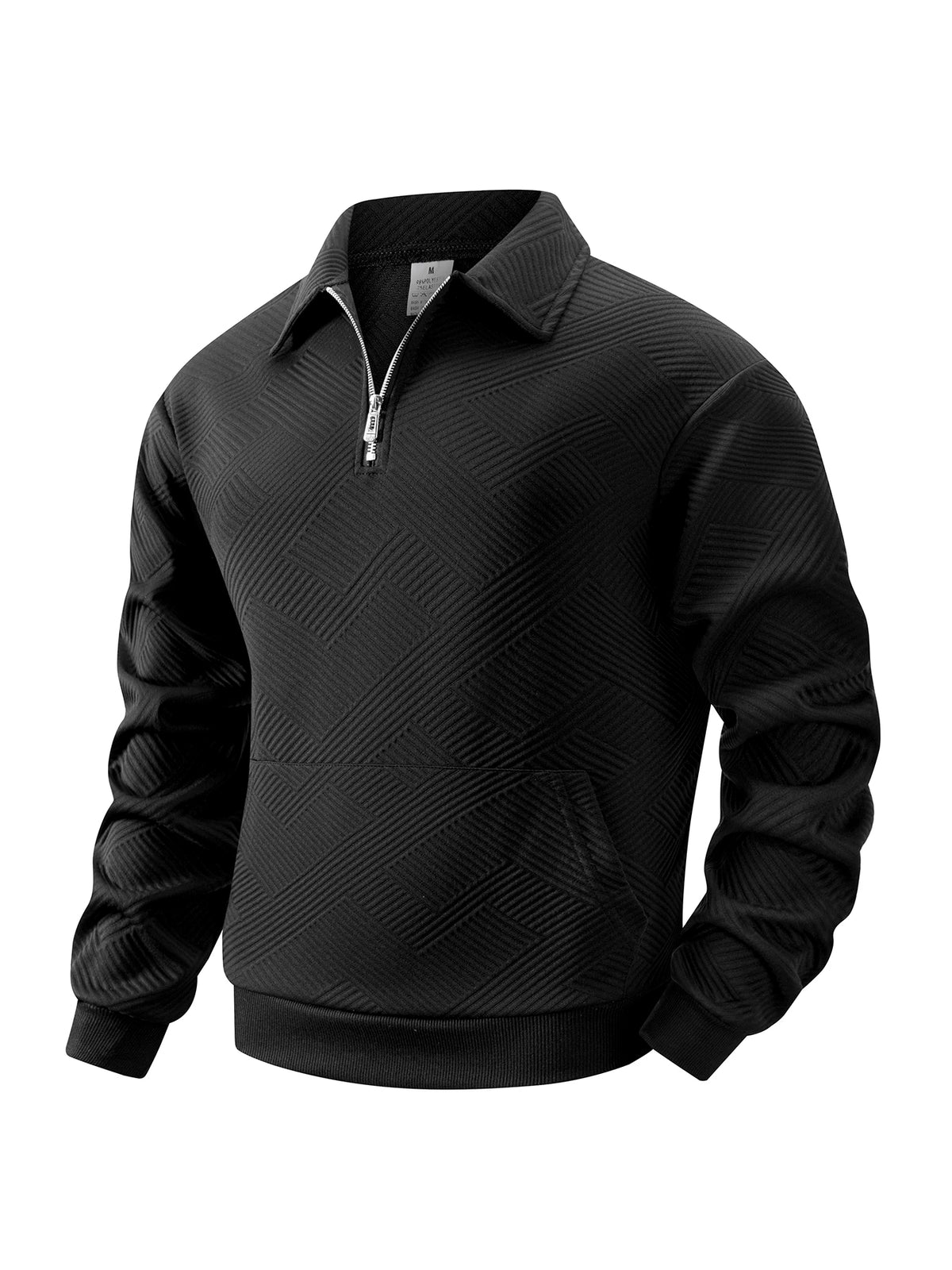 Chevron Knit Quarter-Zip