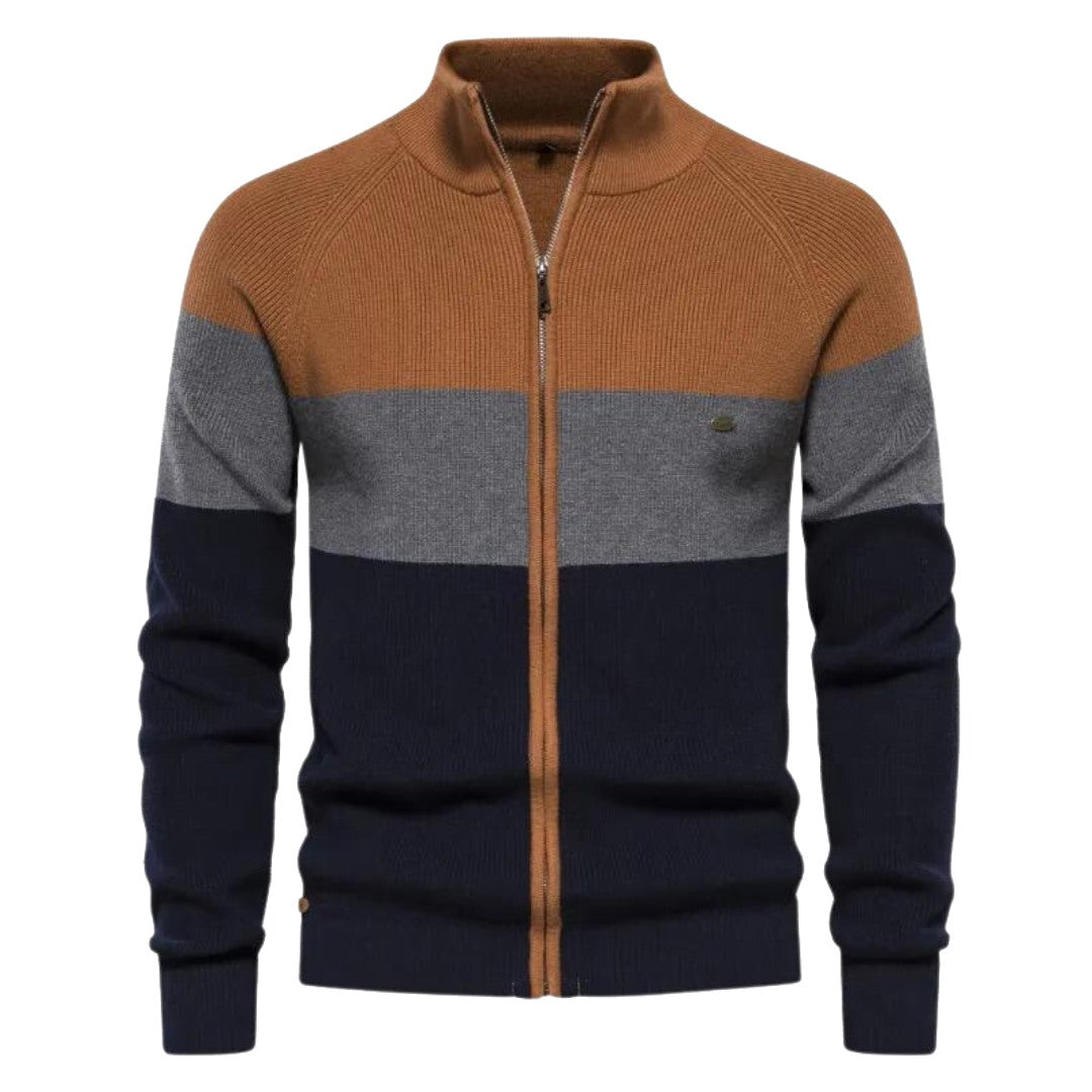 Harrison Patchwork Color Sweater