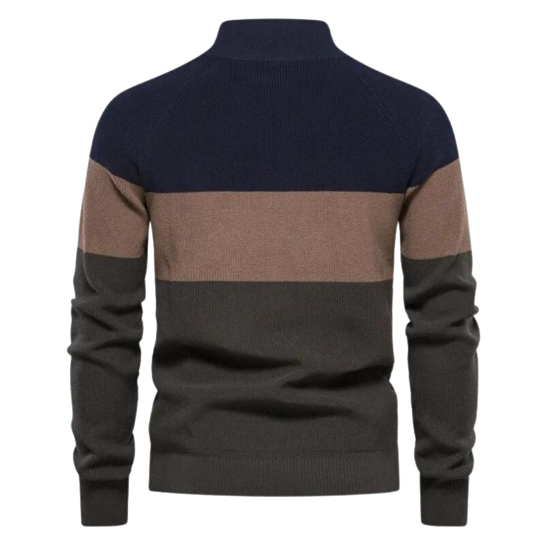 Harrison Patchwork Color Sweater