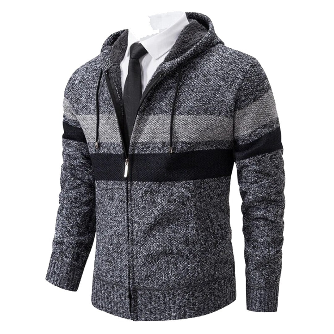 Santiago Striped Hooded Sweater