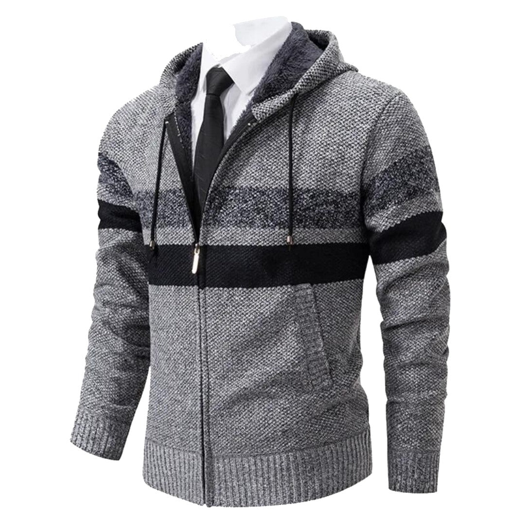 Santiago Striped Hooded Sweater