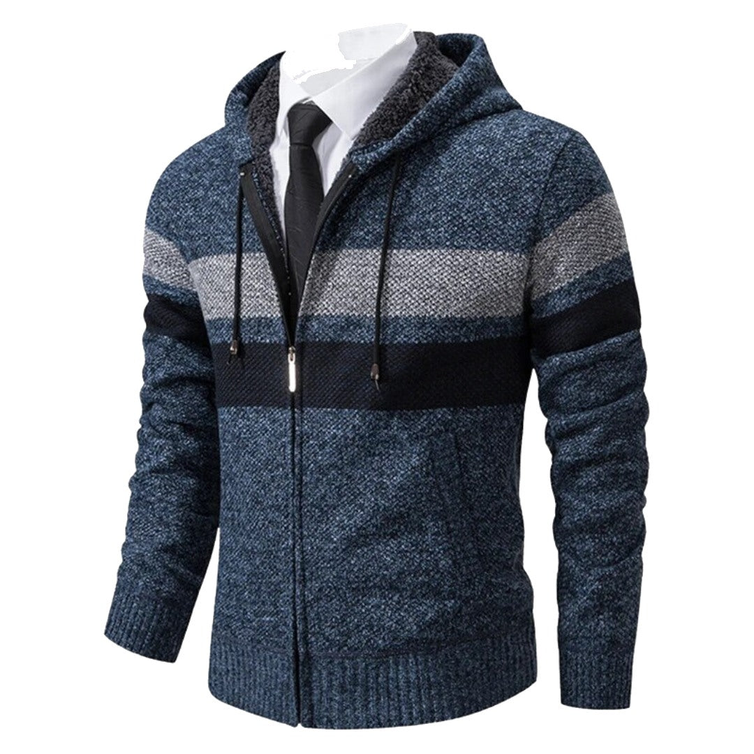 Santiago Striped Hooded Sweater