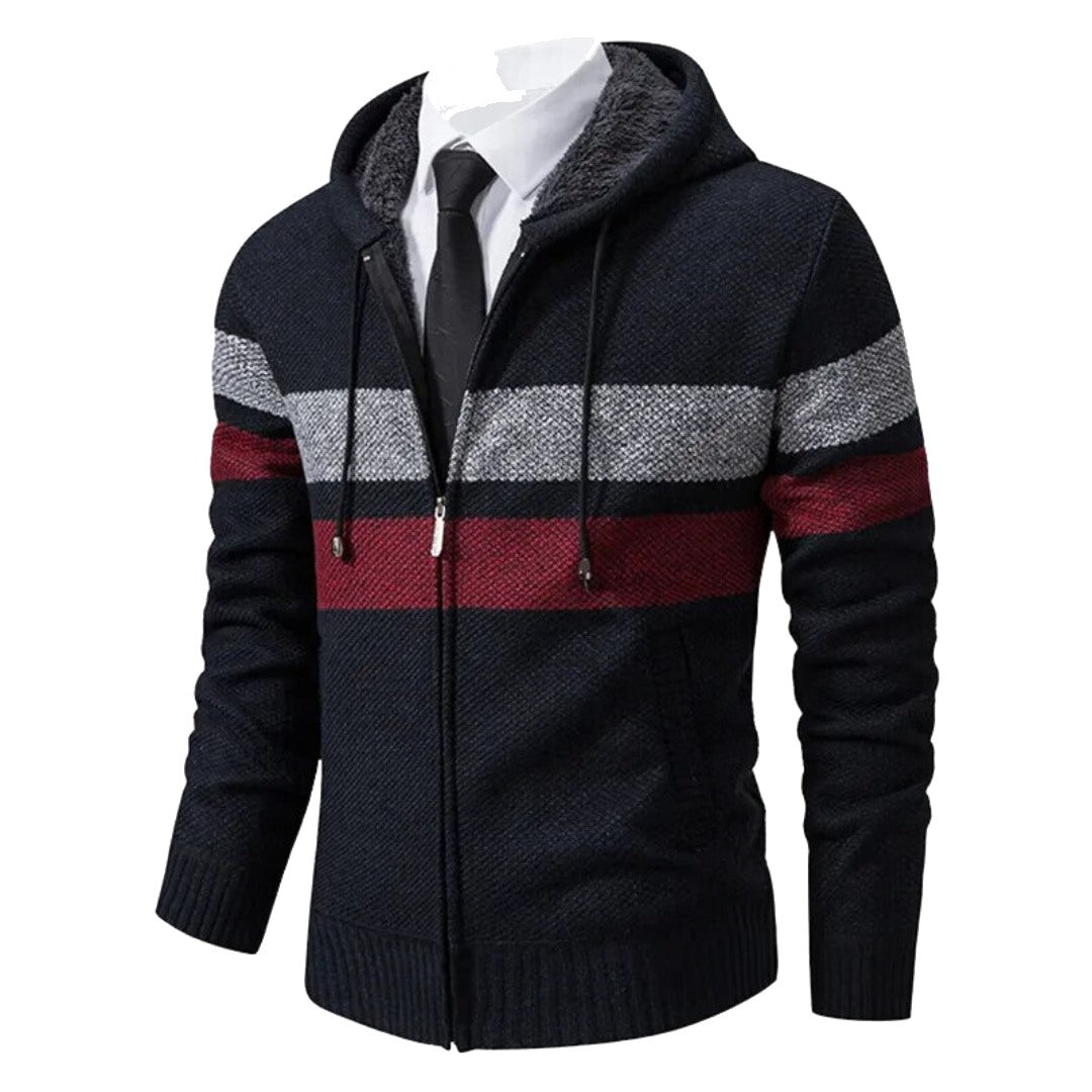 Santiago Striped Hooded Sweater