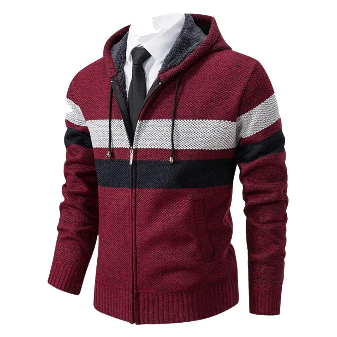 Santiago Striped Hooded Sweater